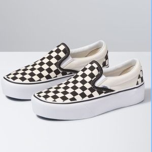 Vans Checkered Slip-on Platform Shoes